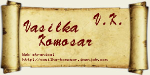 Vasilka Komosar vizit kartica
